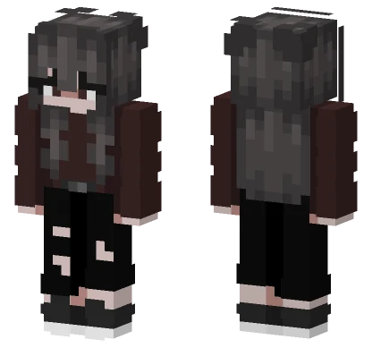 Dark Academia Girl Minecraft skin