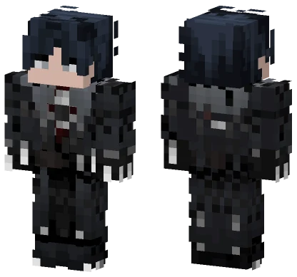 Dark Anime Boy Minecraft skin
