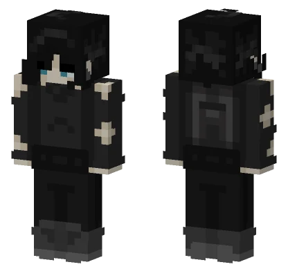 Dark Anime Boy Minecraft skin
