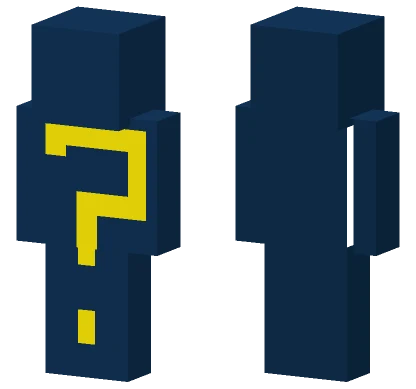 Dark Blue and Yellow Outfit Minecraft skin