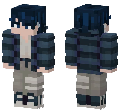 Dark Blue Boy Minecraft skin