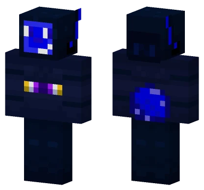 Dark Blue Creature Minecraft skin