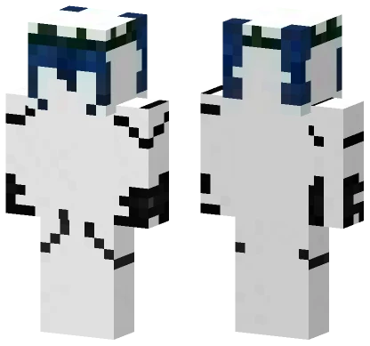Dark Blue Hooded Figure Minecraft skin