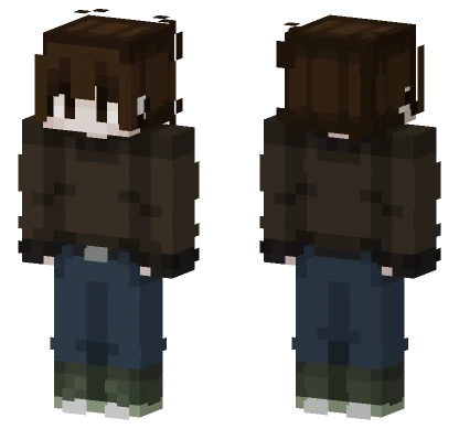 Dark Blue Hoodie Minecraft skin