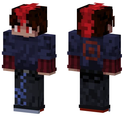 Dark Blue Kimono Minecraft skin