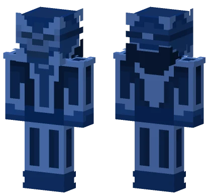 Dark Blue Knight Armor Minecraft skin