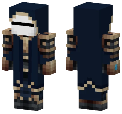 Dark Blue Officer Uniform Minecraft skin