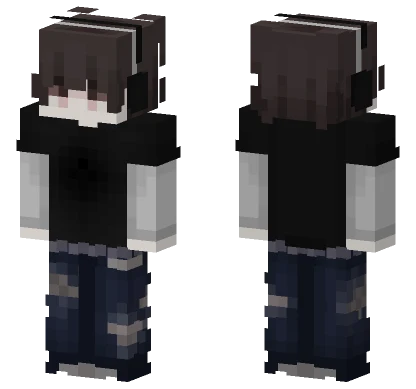Dark Blue Overalls Minecraft skin