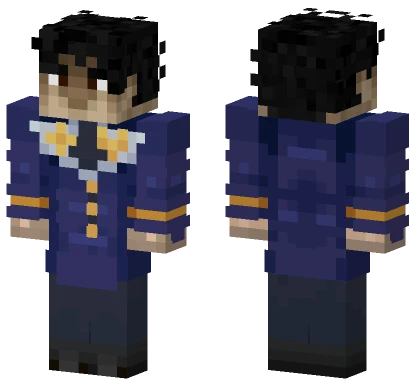 Dark Blue School Uniform Minecraft skin