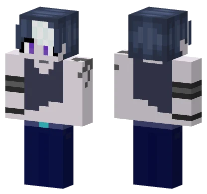 Dark Blue School Uniform Minecraft skin