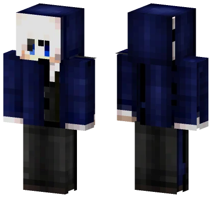 Dark Blue Suit Minecraft skin