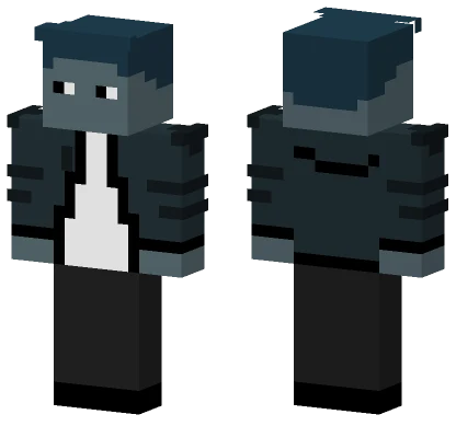 Dark Blue Suit Man Minecraft skin