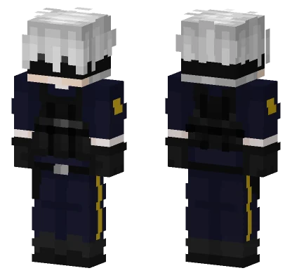 Dark Blue Uniform Minecraft skin