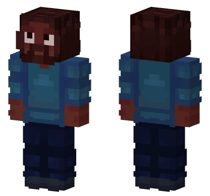 Dark Blue Uniform Minecraft skin