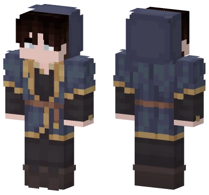 Dark Blue Uniform Minecraft skin