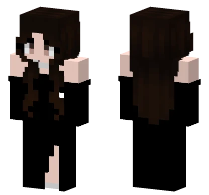 Dark Brown Hair Girl Minecraft skin