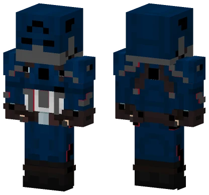 Dark Captain America Minecraft skin