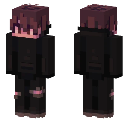 Dark Cat Girl Minecraft skin