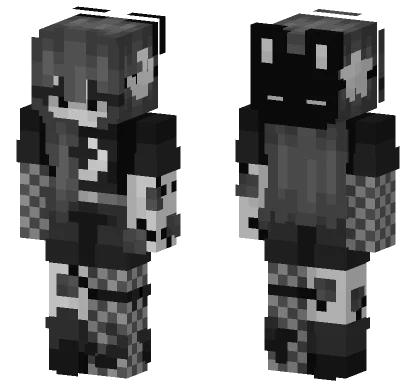 Dark Cat Hoodie Minecraft skin