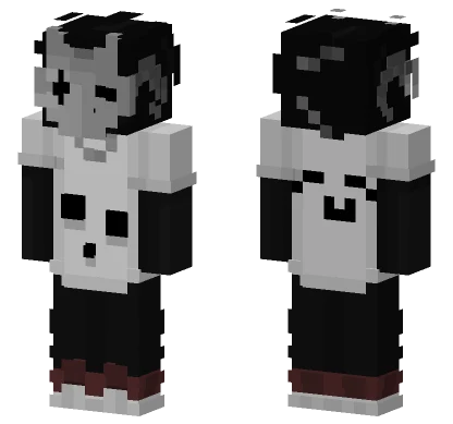 Dark Clown in T-Shirt Minecraft skin