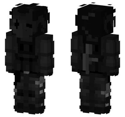 Dark Clown With Dark Mask Minecraft skin