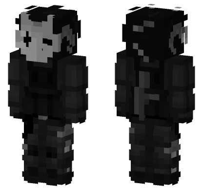 Dark Clown With Detail Minecraft skin