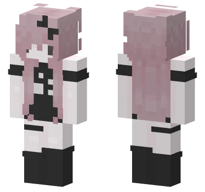 Dark Coquette Jirai Vkei Girl Minecraft skin