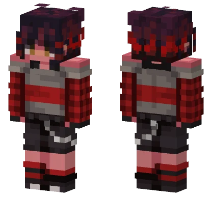 Dark Crimson Hoodie Minecraft skin