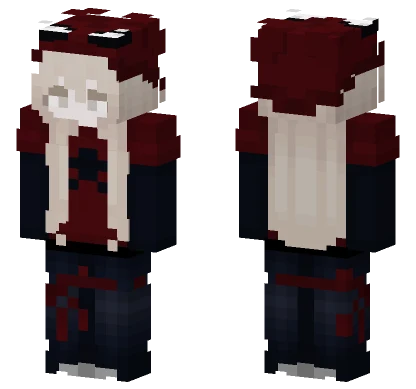 Dark Crimson Outfit Minecraft skin