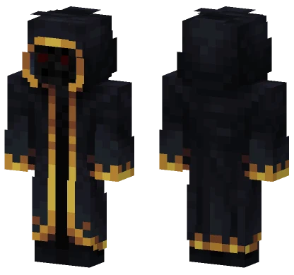 Dark Cultist With Fire Minecraft skin