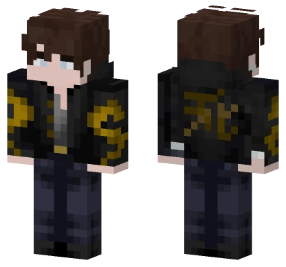 Dark Dragon Hoodie Boy Minecraft skin