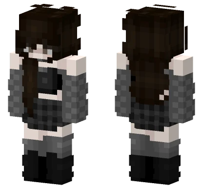 Dark Emo Girl Minecraft skin