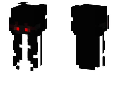 Dark Figure With Red Eyes Minecraft skin