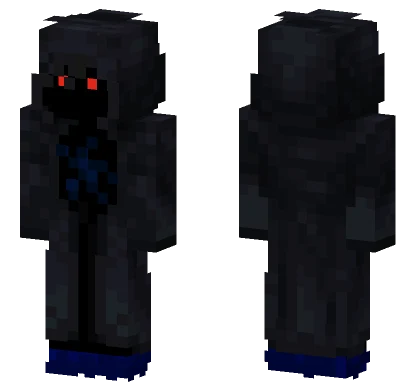 Dark Figure With Red Eyes Minecraft skin