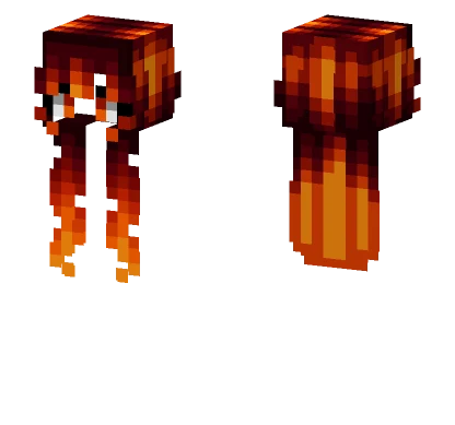 Dark Fire Neon Glow Minecraft skin