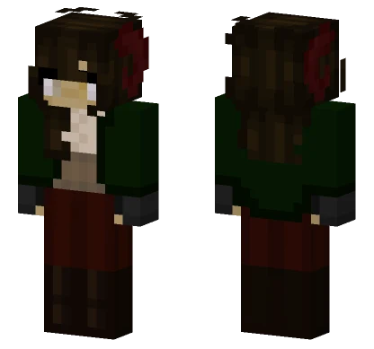 Dark Forest Hunter Minecraft skin