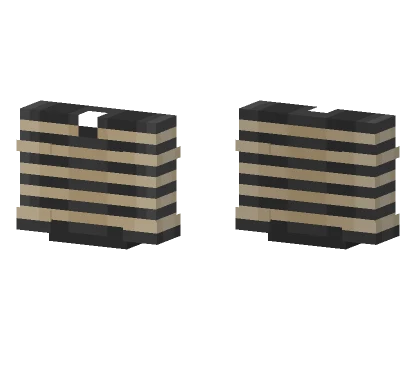 Dark Gray Cream Striped Shirt Minecraft skin