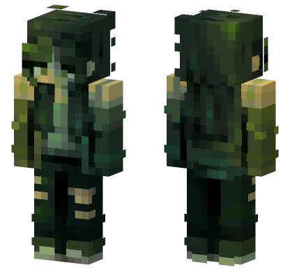 Dark Green Hoodie Minecraft skin