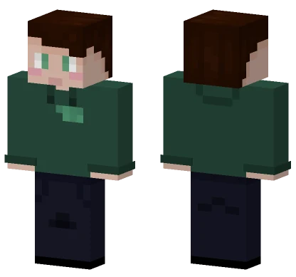 Dark Green Jacket Boy Minecraft skin