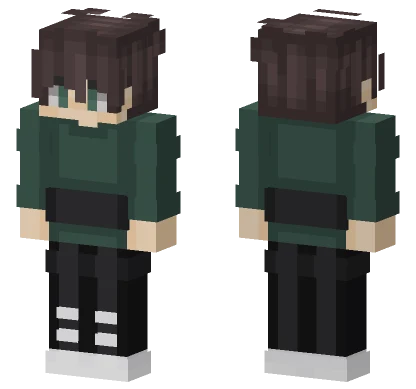 Dark Green Jacket Outfit Minecraft skin