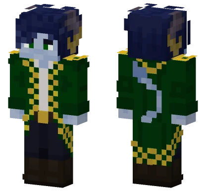Dark Green Noble Robes Minecraft skin