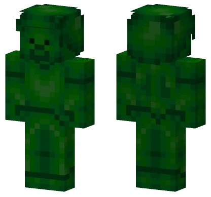 Dark Green Steve Minecraft skin