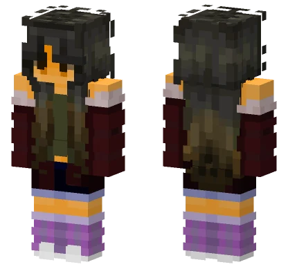 Dark Hair Girl Minecraft skin