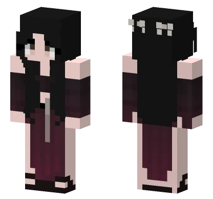 Dark Haired Girl Minecraft skin