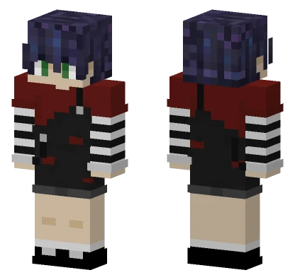Dark Haired Teenager Minecraft skin