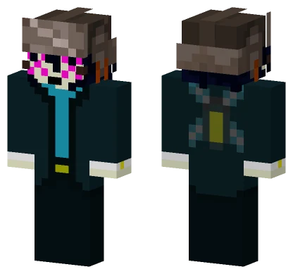 Dark Hooded Figure Minecraft skin