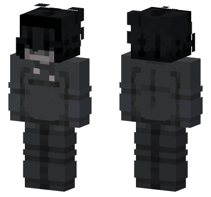 Dark Hooded Figure Minecraft skin