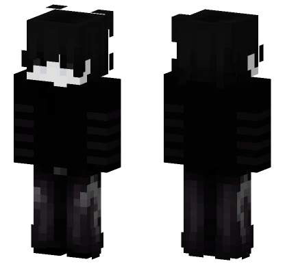 Dark Hooded Figure Minecraft skin