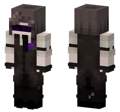 Dark Hooded Figure Minecraft skin