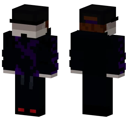 Dark Hooded Figure Minecraft skin